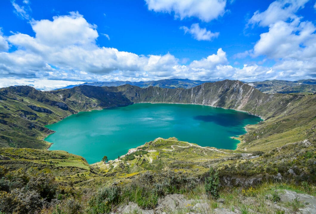 Quilotoa Lagune – Smaragdgrüner Kratersee