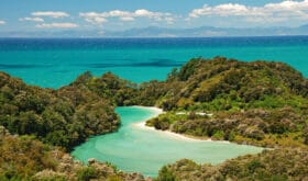 Active vacation in Abel Tasman national park, New Zealand